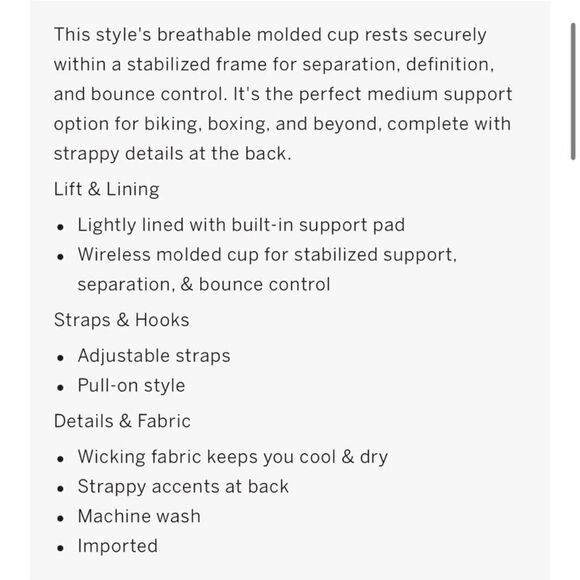 Victoria’s Secret Allegro Medium Support Flow on Point Lined sport bra tie dye - Picture 2 of 4